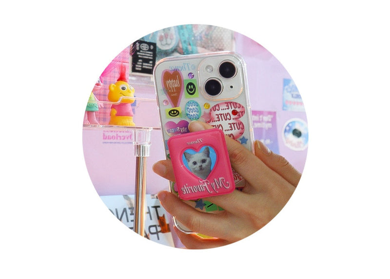 Square Photo Holder Phone Rest