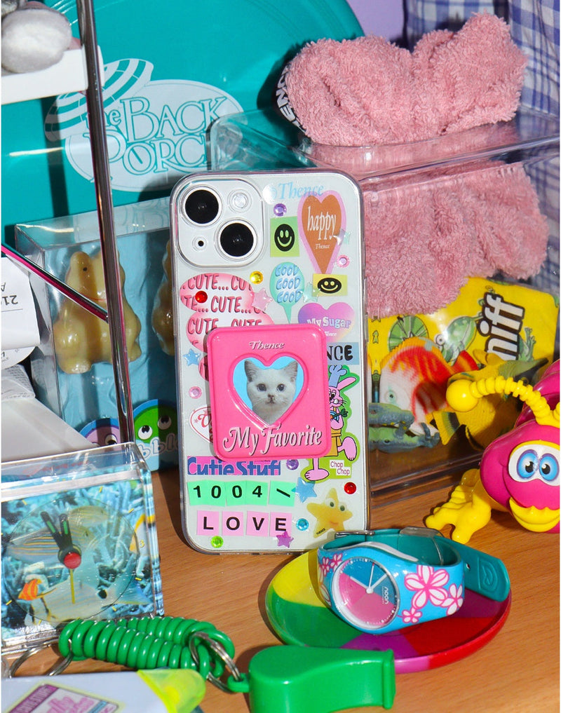 Square Photo Holder Phone Rest