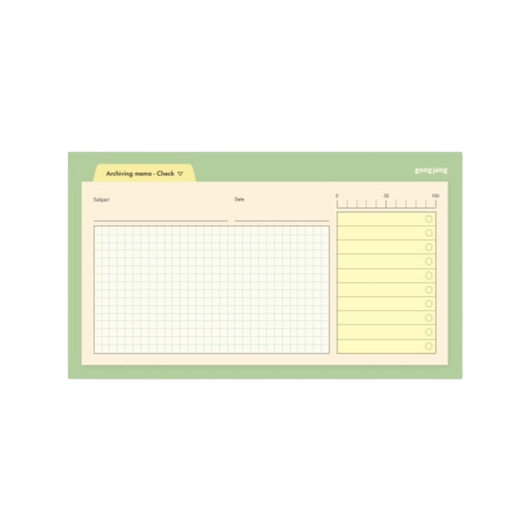 Archiving Sticky Memo - Check