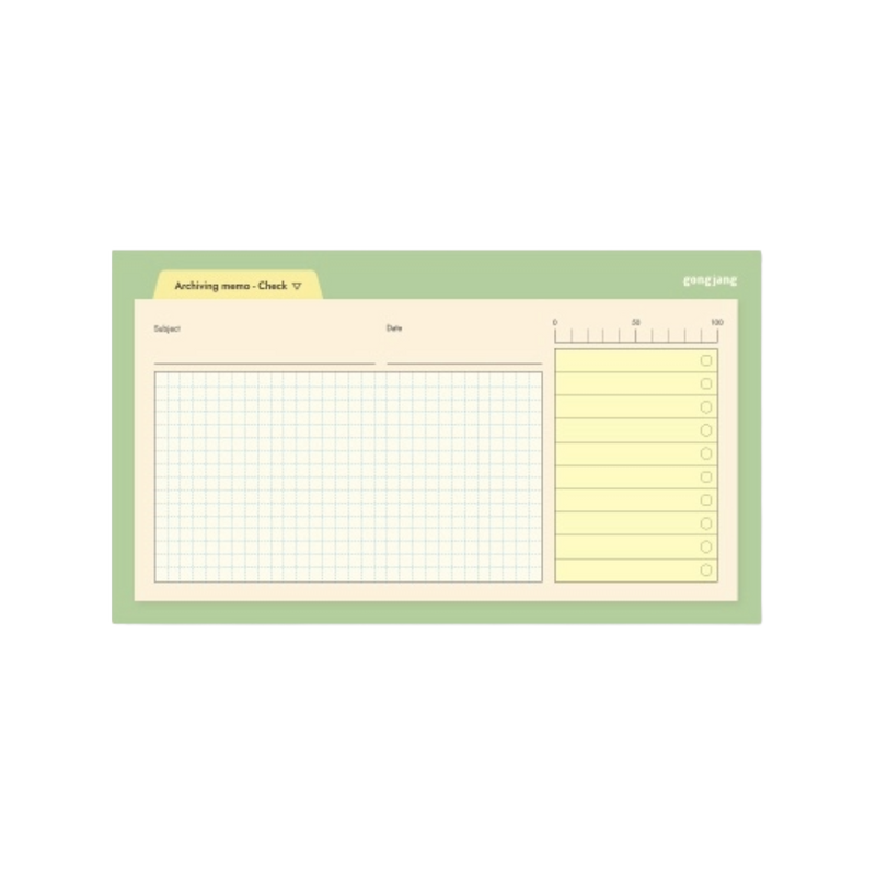 Archiving Sticky Memo - Check