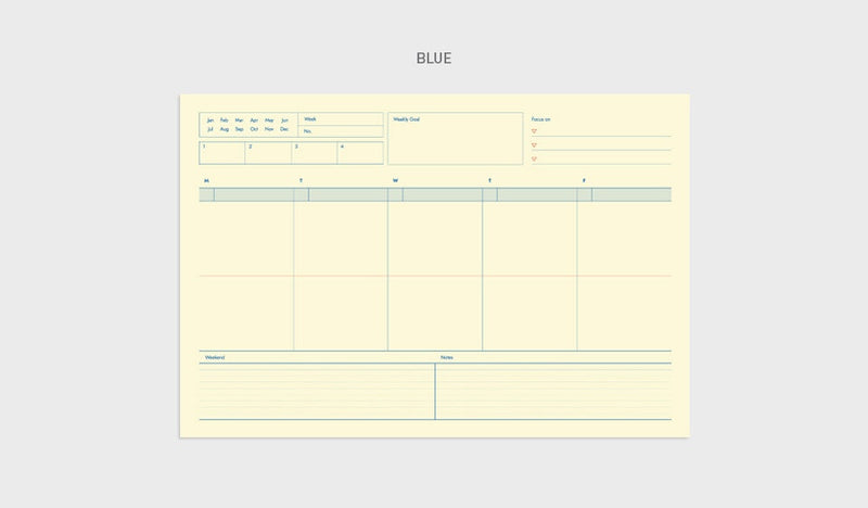 Weekly Pad - Blue