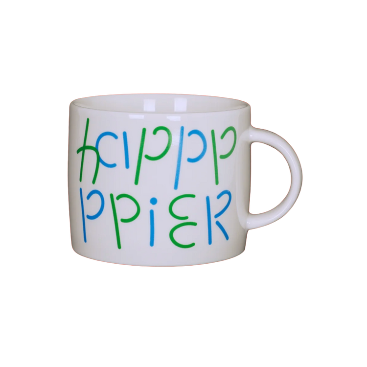 Hand Drawing Happier Mug