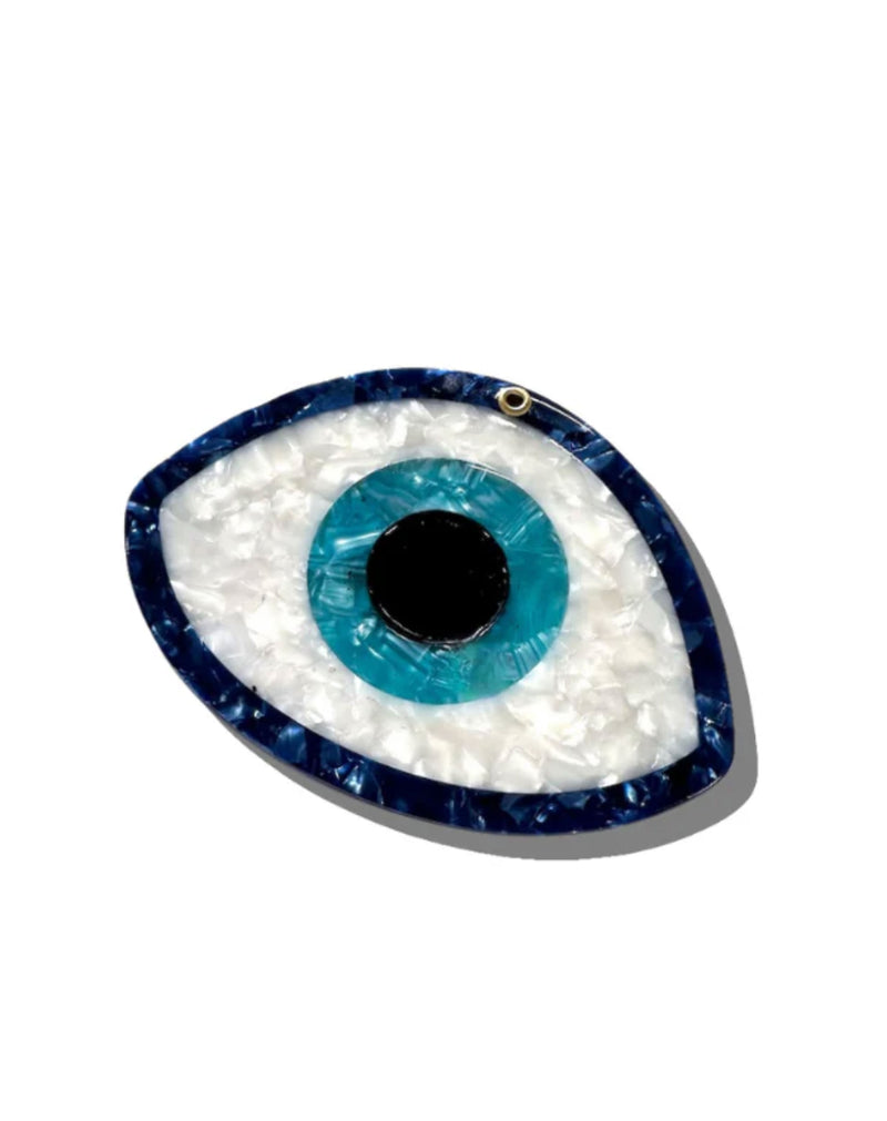 Hand-Painted Evil Eye Compact Mirror