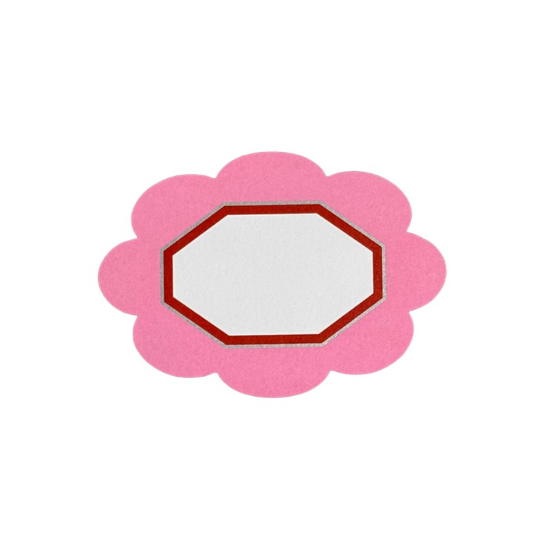 Shape of Heart Card - Pink Flower