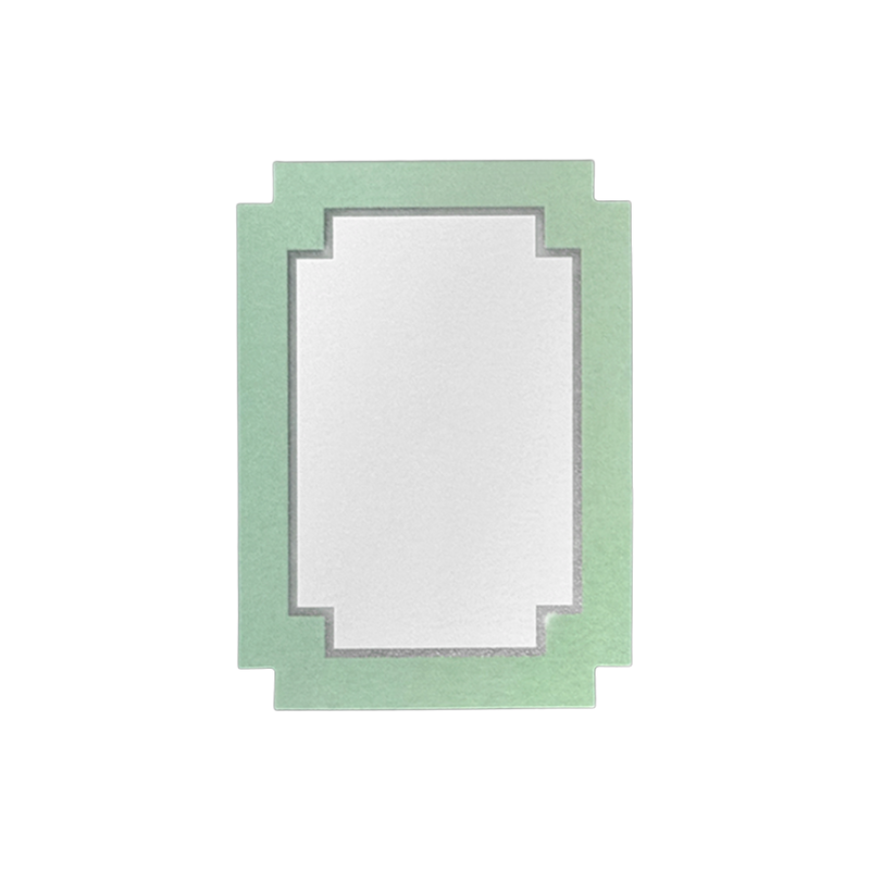 Shape of Heart Card - Mint Oblong