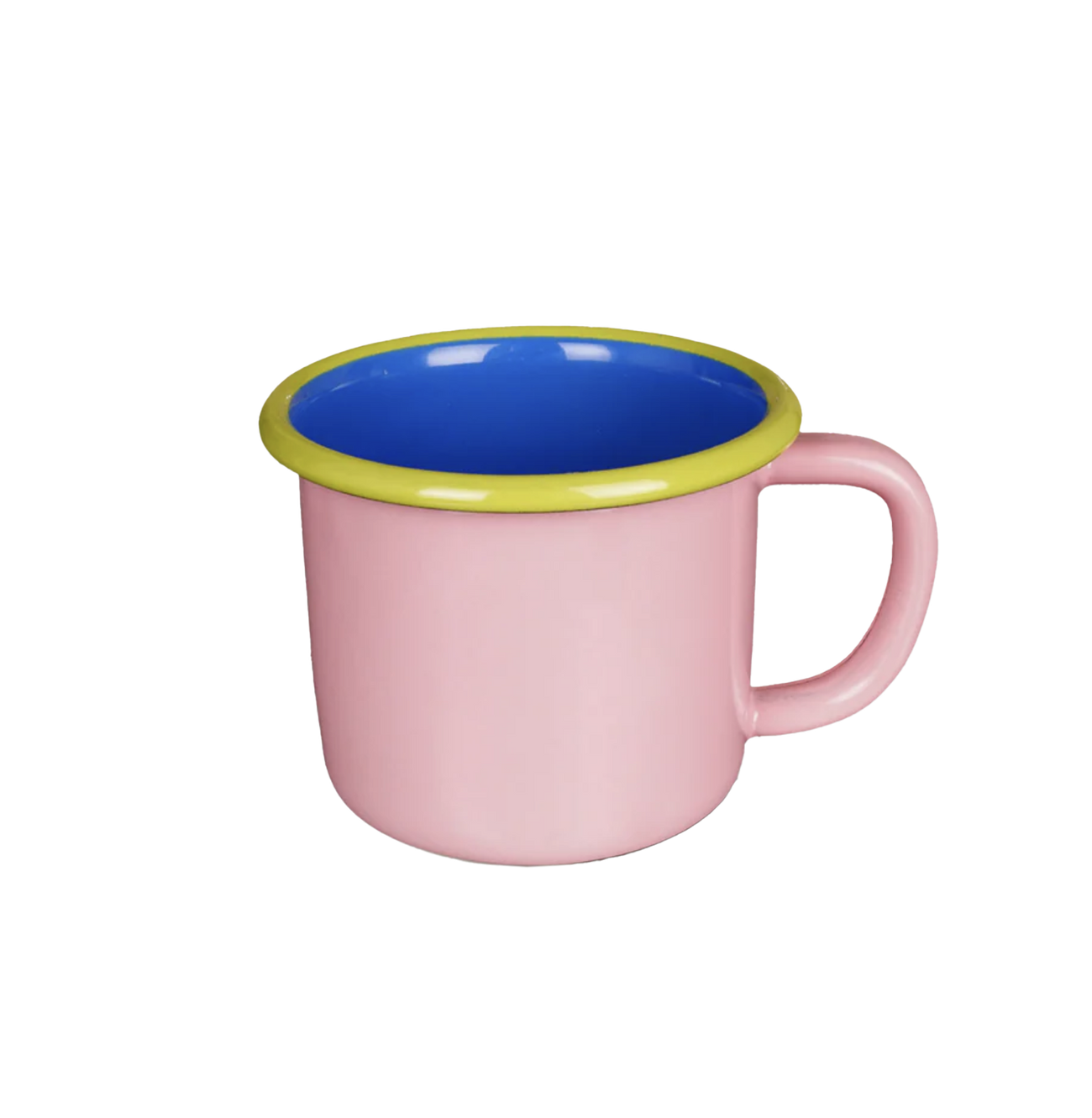 Colorama Large Enamel Mug Pink and Blue