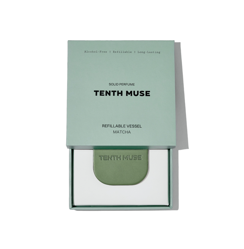 Solid Perfume Refillable Vessel in Matcha
