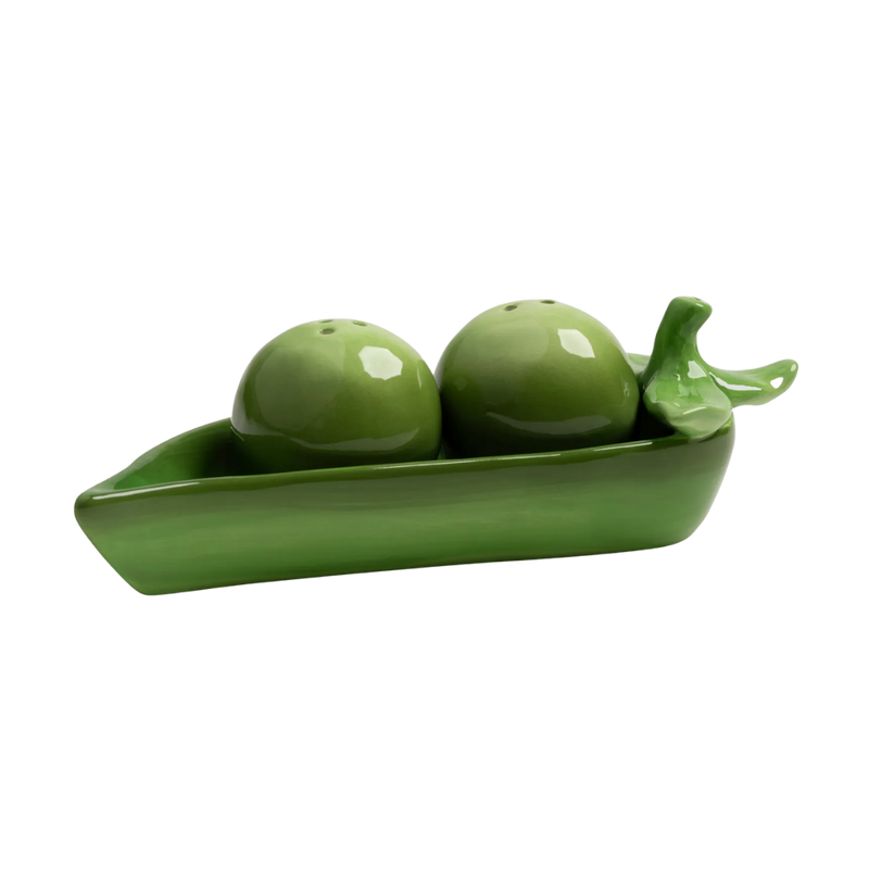 Pea Pod Salt + Pepper Shaker