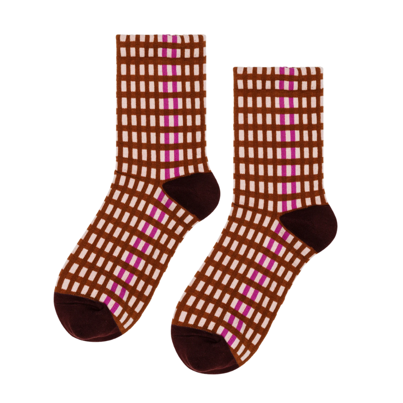 Skyscraper Stripe Crew Socks