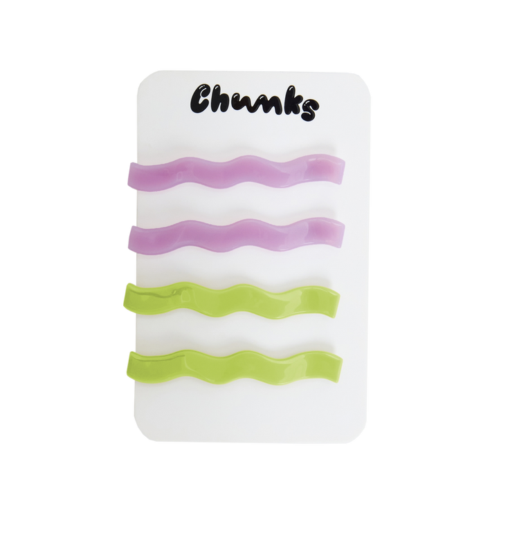 Slides in Lilac + Lime