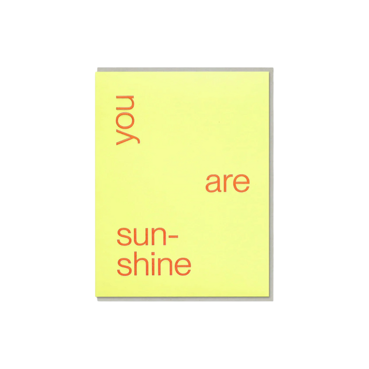 You Are Sunshine Card