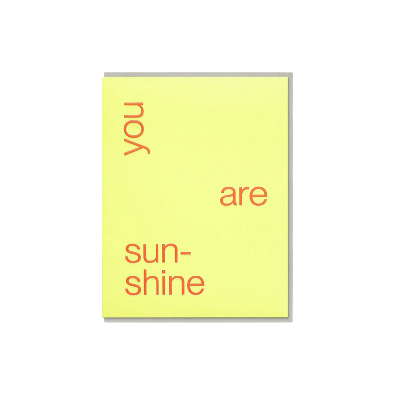 You Are Sunshine Card